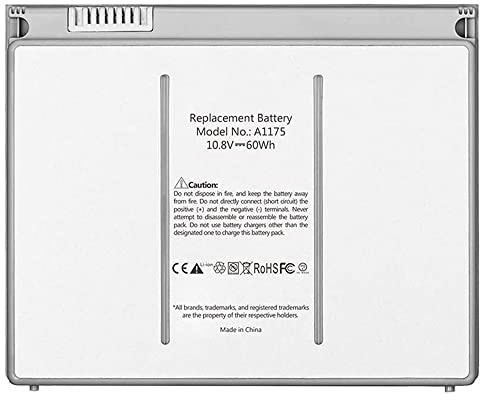 XITAIAN 10.8V 60Wh 5600mAh A1175 Ersatz Laptop Akku für MacBook Pro 15 A1175 A1260 A1150 A1211 A1226 MA348G/A MA466LLA