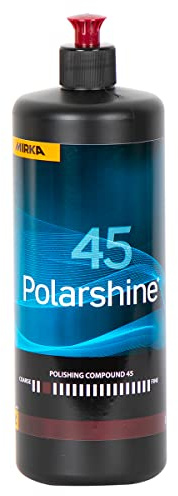 Mirka Politur Polarshine 45 1000 ml Silikonfrei | Professionelle grobe Politur silikonfrei für Autolack Autopolitur Kratzer entfernen Hochglanzpolitur Polish Compound
