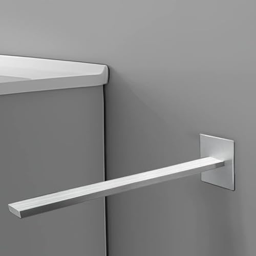 Lonvii Edelstahl Handtuchhalter ohne Bohren, Handtuchstange zum Kleben, gebürstet für Bad. Einfache Installation, kein Herunterfallen.