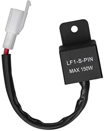 Tomotato 2 Polig 12V LED Blinkrelais, LF1-S-Pin MAX 150W Elektronisches LED Blinkrelais mit Kabel für Motorrad Reparaturen für Blinkerlampen Hyper Flash