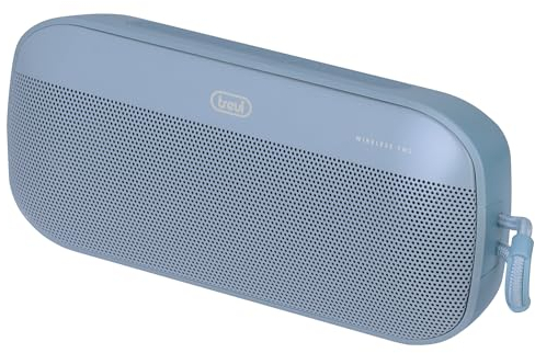 Trevi XR 8A18 Altoparlante Portatile Bluetooth 12W, Ingressi USB e Micro SD, Funzione TWS, Risponditore Vivavoce con Microfono Incorporato, Batteria Integrata, Blu