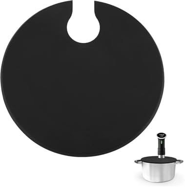 Tapa Sous Vide para Ollas de Hasta 10,5 Pulgadas, Silicona, Evita Evaporación del Agua, Conserva y Cocina Delicadamente