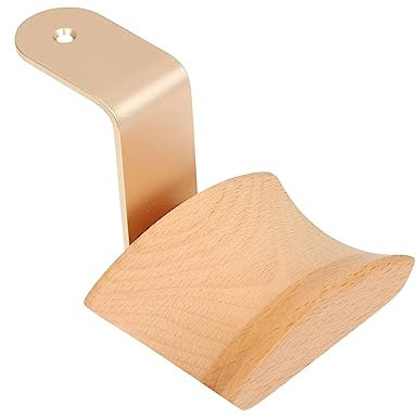 VILLFUL 1 Pc support de casque en bois massif support de crochet de bureau pour casque accessoire écouteurs de musique de jeu crochet pour porte-