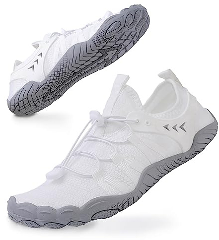 ziitop Water Shoes for Men Women Quick Dry Barefoot Rubber Sole | Breathable stretch upper drainage holes honeycomb insole textured rubber sole reinforced toe for kayaking and sailing