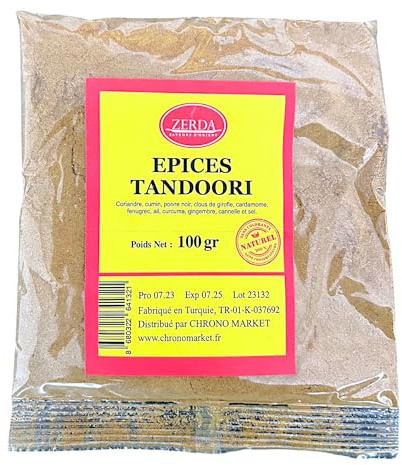 Epices Tandoori 100g | ZERDA | Haute Qualité | 100% Naturel