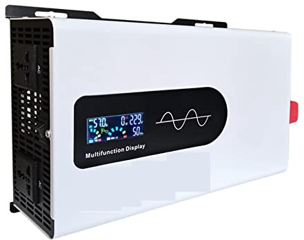 Onduleur de puissance Onduleur à onde sinusoïdale pure 12V 220 2600W onduleur solaire batterie externe Portable DC 12V 24V 48V 60V 72V 96V à AC 220 chargeur Portable pour voiture, véhicules, camping-c