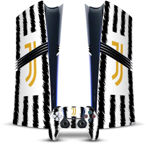 Head Case Designs Offizielle Juventus Football Club Home 2023/24 Match Kit Vinyl Haut Gaming Aufkleber kompatibel mit Sony PlayStation 5 PS5 Pro Digital Edition Console & DualSense Controller