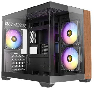 Antec BOITIER MINI TOUR MICRO-ATX ANTEC CX600M WOOD RGB AVEC PANNEAUX VITRES (0-761345-10138-7)