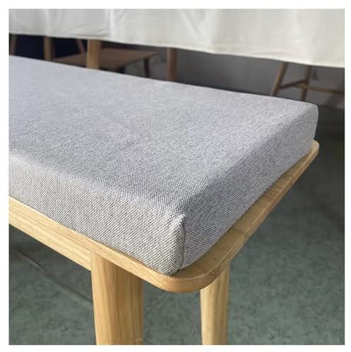 Bankkissen für drinnen und draußen, rutschfest, abnehmbar und waschbar, für Schaukelstuhl, Esszimmerstuhl, Beige, 80 x 30 cm