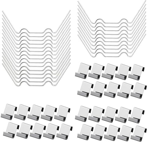 50 Stainless Steel Greenhouse Clips - Secure & Rust-Resistant Glazing Fasteners