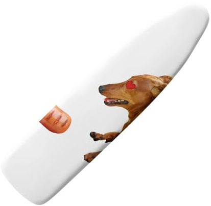 Copriasse da Stiro Grande 111x 36 Animali Gialli Pratico Imbottito Sistema a Cordino Lavabile Resistente al Calore per una Facile Stiratura - Panno Protettivo