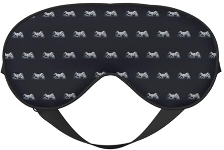 Gaming Controller Pattern Printing Soft Dual-Use Sleep Blocks Light Efficiently Blackout Eye Mask per dormire