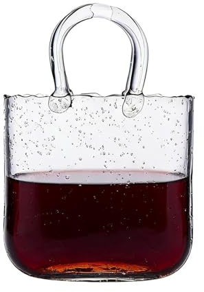 Vasos de Vidrio para Bebidas - Florero Tipo Bolso para Vino,Vaso para Celebraciones - para, Hogar, Bodas, Cumpleaños, Bar, Cocina, Oficina, Apartamento, Dormitorio