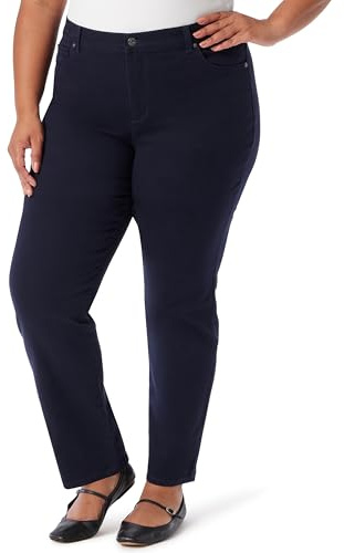 Gloria Vanderbilt womens Classic Amanda High Rise Tapered Jeans, Scottsdale Wash, 24 Plus Short
