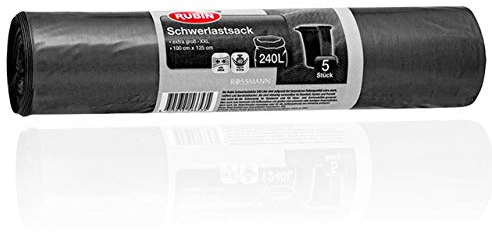 Rubin Bolsa de carga pesada de 240 l, 5 unidades