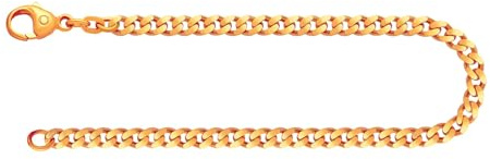EDELIND Echtgold Armband Herren Damen 333 585 Gelbgold 4.1 mm Bracelet Panzerkette Flach Armkette Gold Goldarmband inkl Schmuck Geschenkbox Made in Germany