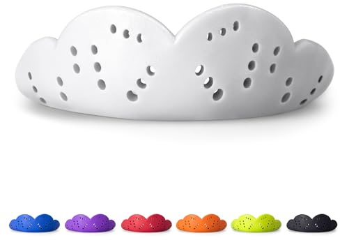 SISU Munskydd max 2,4 mm anpassad passform sport munskydd för ungdomar/vuxna, NextGen, snövit