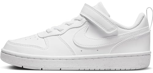 NIKE Unisex Kinder Court Borough Low Recraft (Ps) Sneaker, Weiß, 33.5 EU