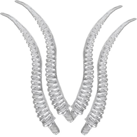 WRITWAA 4pcs Artificial Sheep Antlers Headband Unique Decoration for Halloween Cosplay Parties Safe Material Horns for Costume Accessories