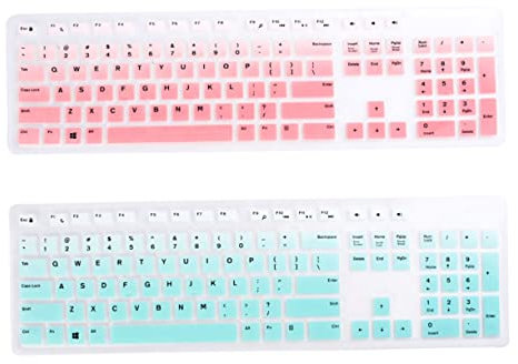 SHINEOFI 2 Stück Silikon-tastaturabdeckung Und Schutzhaut, Dünne Tastaturfolie, Leicht Zu Reinigen Und Langlebig Als Tastaturschutzfolie Für Kbp Und Wk636 All-in-one Tastatur (Farbverlauf p