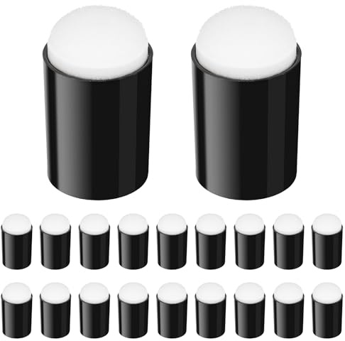 Mabor 20Pcs Finger Daubers Sponge for Painting, Face Painting Sponges for Crafting DIY, Stamping Ink, Stencil Sponges for Card Making