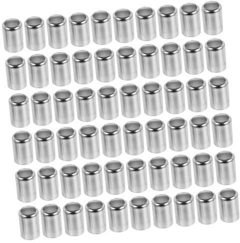 SEWOART 100pezzi Manicotti in Acciaio Inossidabile Per Raccordi Tubi Idraulici Ad Alta Pressione Ferrule Per Pinzatrice Ferramenta Per Crimpare Tubi Rigidi Resistente e Preciso Per Impiegh