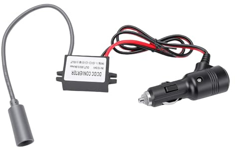 Huairdum Convertidor Elevador de CC Satelital Rectangular, Fuente de Alimentación de Aleación de Aluminio de 30 V, 3,5 A, 105 W, Amplificador de Voltaje de Entrada de 12-24 V con Interruptor de