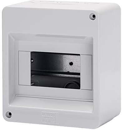 Gewiss Centralino Protetto Senza Porta Pareti con centrini di foratura predisposto per alloggiamento morsettiere IP40 (GW40024-6 Moduli)