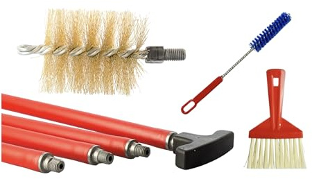 BARETTO Kit Pulizia Camino e Canna Fumaria Ø 100 mm ACCIAIO | 6 Metri