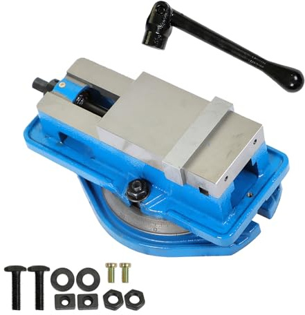 WFLNHB 3 x 2.95 Accuracy Mill Vise 360 Degree Swiveling Base Replacement for Milling Shaping and Drilling Machines