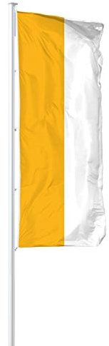 Vispronet® Hissfahne Katholische Kirche 120x300 cm ✓ in Deutschland produziert ✓ versch. Materialien ✓ Hochformat (Multiflag®)