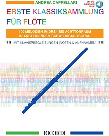 Erste Klassiksammlung für Flöte-Flöte und Klavier-BOOK+PART+A-ONLINE