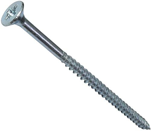 AERZETIX - Lot de 100 - Vis à Bois - Ø4x70mm - en Acier Zingué Métal - Tête Fraisée - à Empreinte Cruciforme Pozidriv - Couleur Argent - C44815