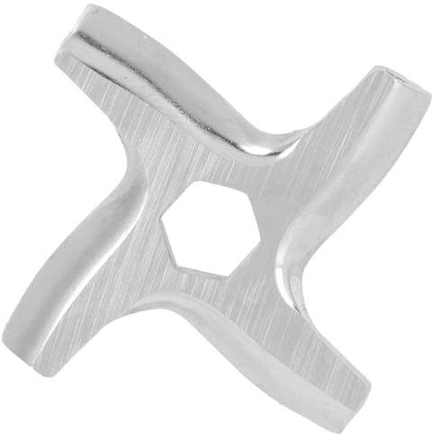 Couteau Hachoir à Viande, Disque de Broyage Croisé, Accessoire pour Hachoir Électrique de Cuisine