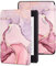 MOKASE Hülle Kompatibel mit 6 Kindle Paperwhite (Fit 2012,2013,2015,2016 Version) Modellnummer: EY21 / DP75SDI, Synthetik Leder Hart Schutz Fall mit Intelligente Schlaf/Aufwach Funktion, Pink Marble