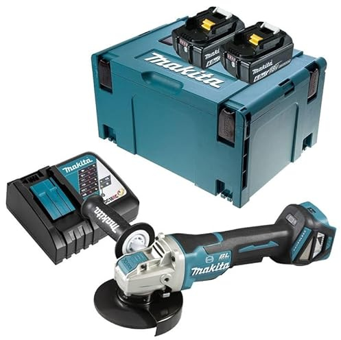 Makita DGA519RGJ Winkelschleifer 18 V LXT Ø125 mm (2 x 6,0 Ah) aus Makpac