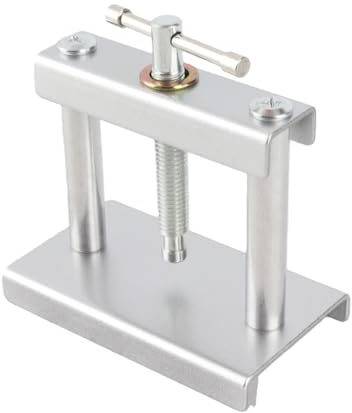 Uhren-Presswerkzeug-Set, Stabiler Klemm-Uhrenrückdeckel-Schließer mit Matrizen für Armbanduhr-Reparaturen (Mit 18 Matrizen)