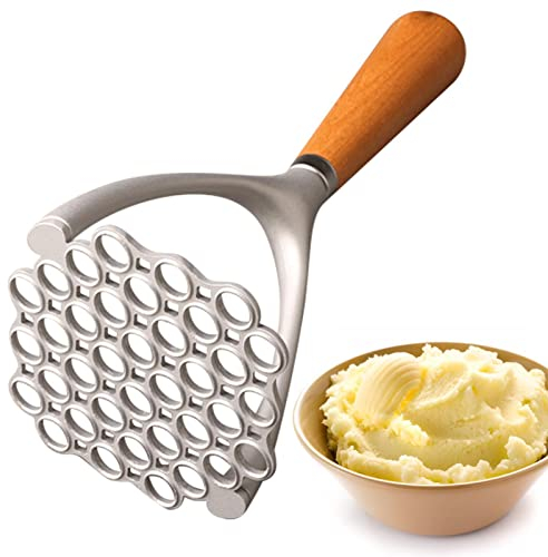 YECHUN Hand Held Potato Masher | Professional Metal with Comfort Handles Food Masher,Perfect for Potatoes, Beans, Vegetable, Fruits, Avocado, Meat