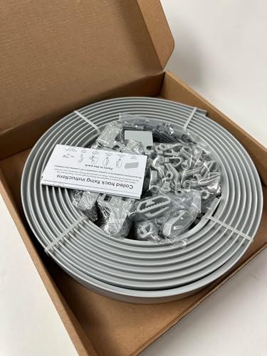 Speedy 5m BENDABLE CURTAIN TRACK For Straight & Bay Window Rail Top or Face Fix - Comes BLACK ~ OAK ~ SILVER (Silver)