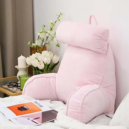 Kongdson Tragbares Lesekissen für Sofa, Stuhl, Bett, abnehmbare Nackenrolle und Aufbewahrungstaschen, weiches Rückenstützkissen, Fernsehen, Gaming, Positionierung, Stützrolle