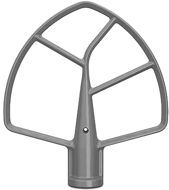 KitchenAid, KSMBLSF Batteur plat avec revêtement pour certains mélangeurs sur socle élévateur, 5,5 l, 6 l, 7 l, argent