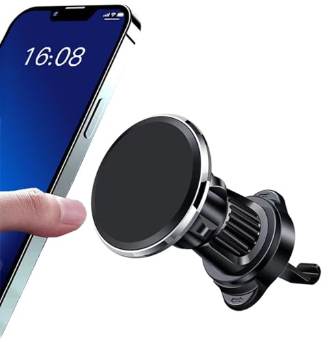 QUEMISS Soporte MóVil Coche Soporte para Soporte Teléfono Coche Gancho De Metal para Montaje En Coche con Suporte Telemovel Carro Fuerte para TeléFono MóVil, Huawei Xiaomi Samsung