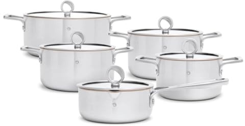 Olavson – Premium Topf mit Kupferkern – großer antihaftbeschichteter Topf mit Kupferkern – geeignet für Induktion, Backofen oder Herd – Bräter und Kasserolle – 16 cm|16 cm|20 cm (flach) | 20cm| 26 cm