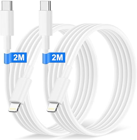 USB C to Lightning Cable 2M 2Pack[Apple MFi Certified], Original Fast iPhone Charger Cable Fast Charging Type C to Lightning Cable iPhone Wire Lead for iPhone 14 Pro Max/Plus/13/12/11/XS/8/iPad