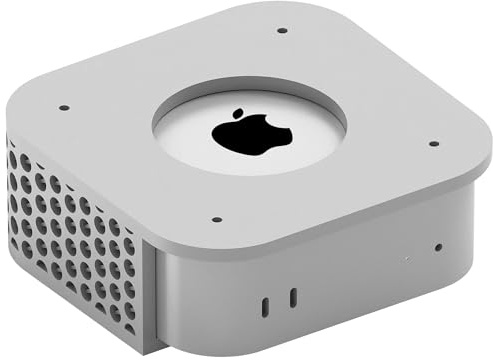 Geekria Desktop-Computer-Halterung, kompatibel mit Apple 2024 Mac Mini M4 / M4 Pro, 3D-gedruckte Monitorhalterung, Wandhalterung, Untertischständer, VESA-Ständer