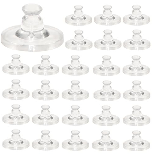 TOAOB 100 Piezas Tuercas de Pendientes Transparente Blanda Silicona Cierres Pendientes Tapón Posterior de Pendiente de Seguridad para Hacer Manualidades Fabricación