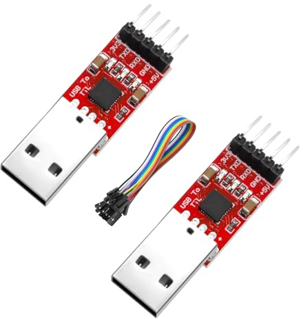 AYWHP CP2102 USB a TTL UART Convertidor 2 PCS HW-598 Serial Convertidor Módulo con Cable Puente Jumper Compatible con Arduino