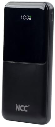 New Net - Power Bank Fast Charging 22.5W con Display Digitale, 1x USB-C e 2x USB-A, Powerbank compatibile con Smartphone, Tablet e PC [10000mAh 5V]