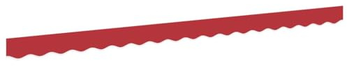 vidaXL Markisenfranse Rot 3,8 x 0,2 m Segeltuch