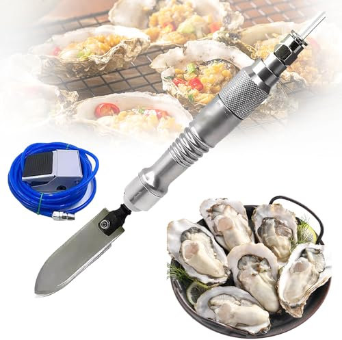 Coltello pneumatico commerciale dell'ostrica dell'acciaio inossidabile, alta efficienza 1000bpm per l'elaborazione dei frutti di mare, buffet dell'hotel e uso della famiglia